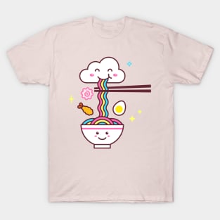 Kawaii Ramen Rainbow T-Shirt